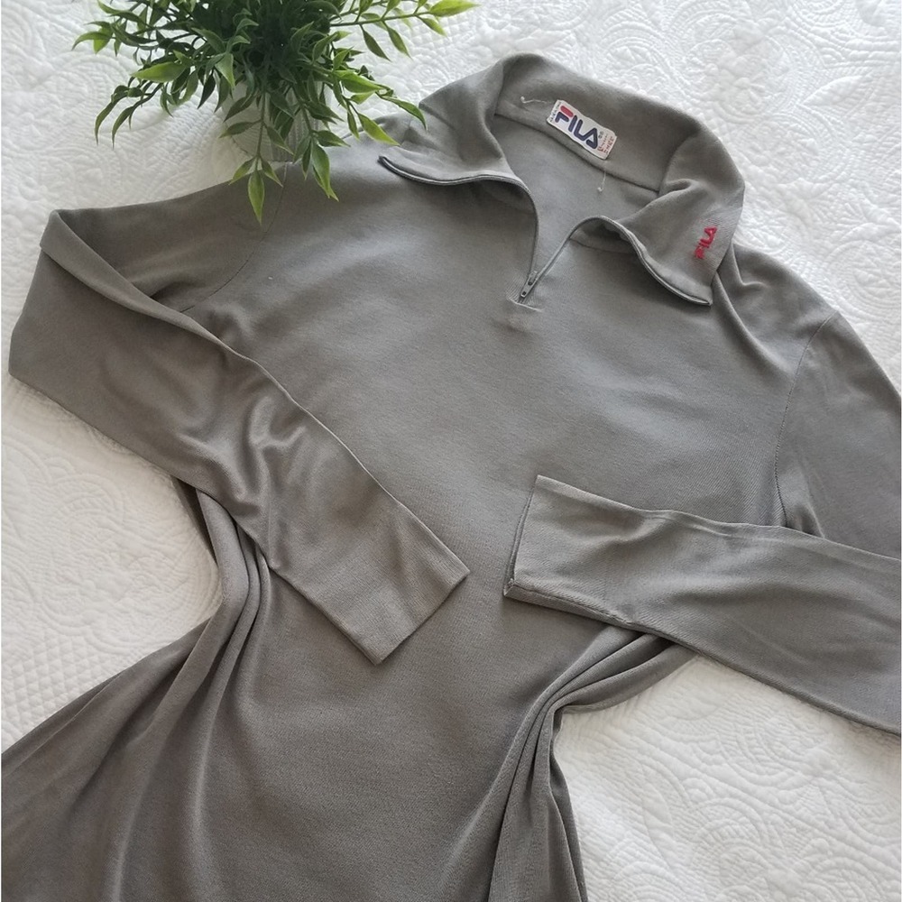 Vintage Fila made in Italy grey pullover